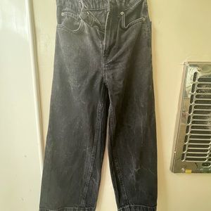 SOLDOUT Topshop wide leg crop jeans